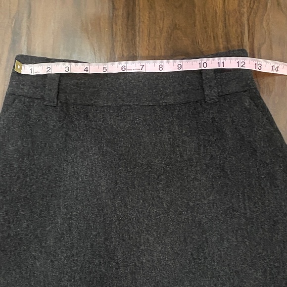 Banana Republic Charcoal Wool Blend Suit Blazer with Belt Skirt - Picture 11 of 15